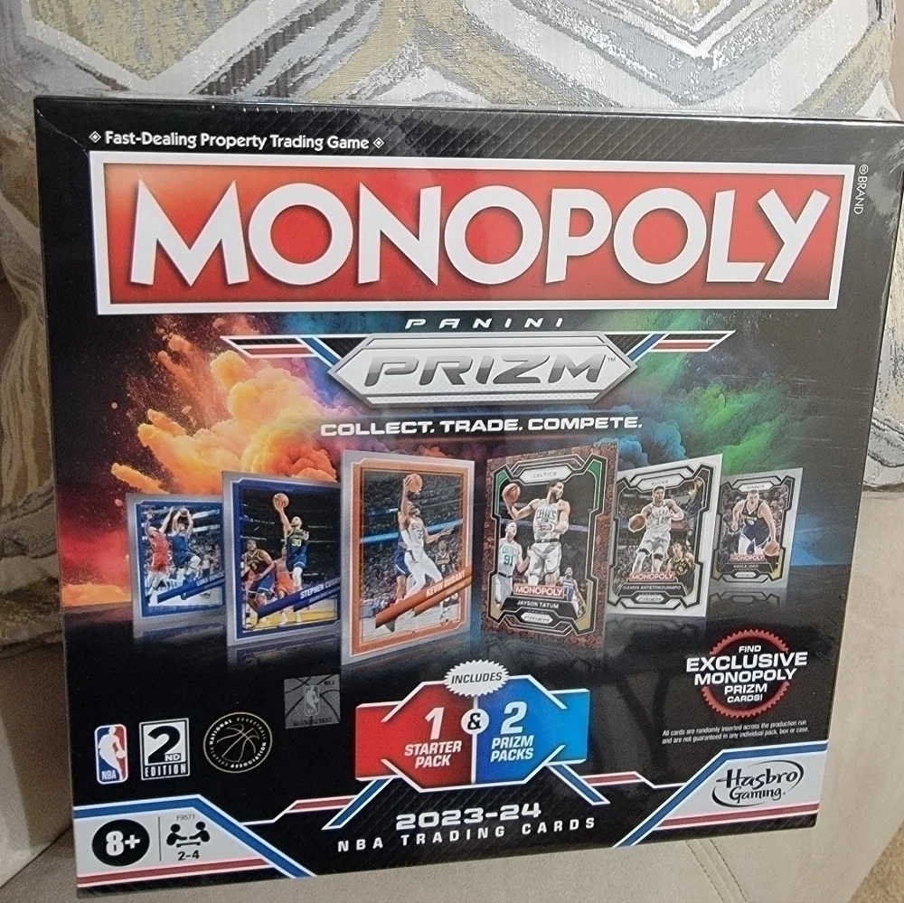 2023-24 Panini Prizm Monopoly NBA 2nd Edition Board Game/NEW!!
